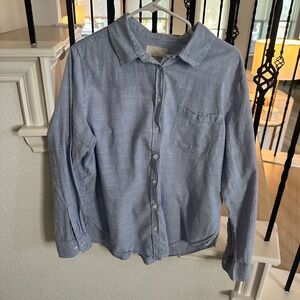 Leaving closet 5/26/25 Lucky Brand Blue and White Button Down Shirt